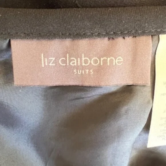 Liz Claiborne Women's Maxi Black Skirt Lined With Slit In Back 12 NWT - Picture 10 of 14